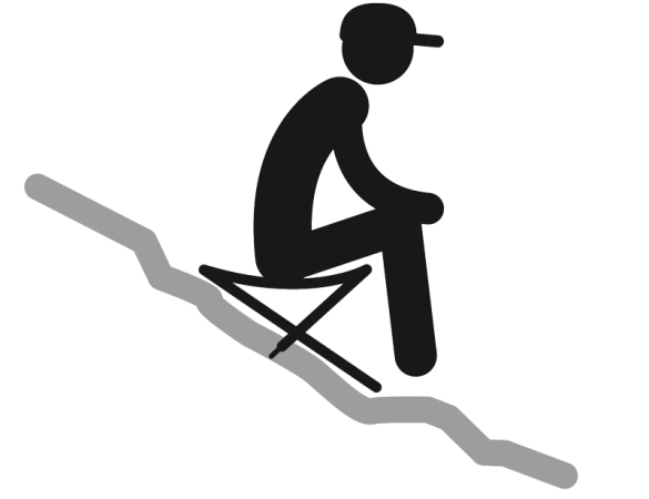 Tekening mannetje op een FixSeat